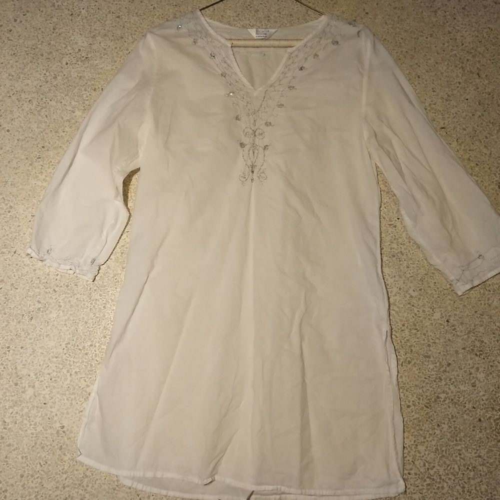 Pure white kurta kurti